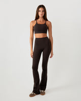 Flared Legging - Coffee Bean