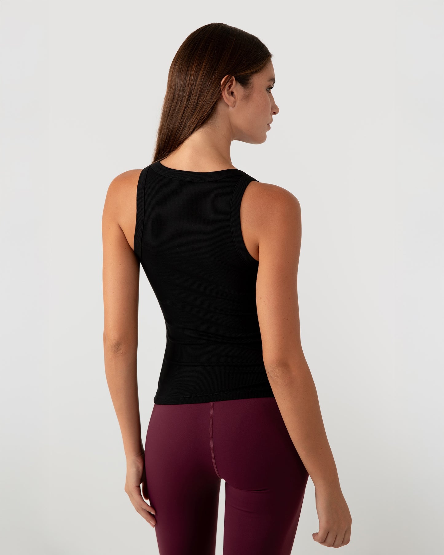 Ribbed Tank Top - Black