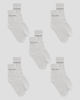 Socks - 5 Pack - Grey