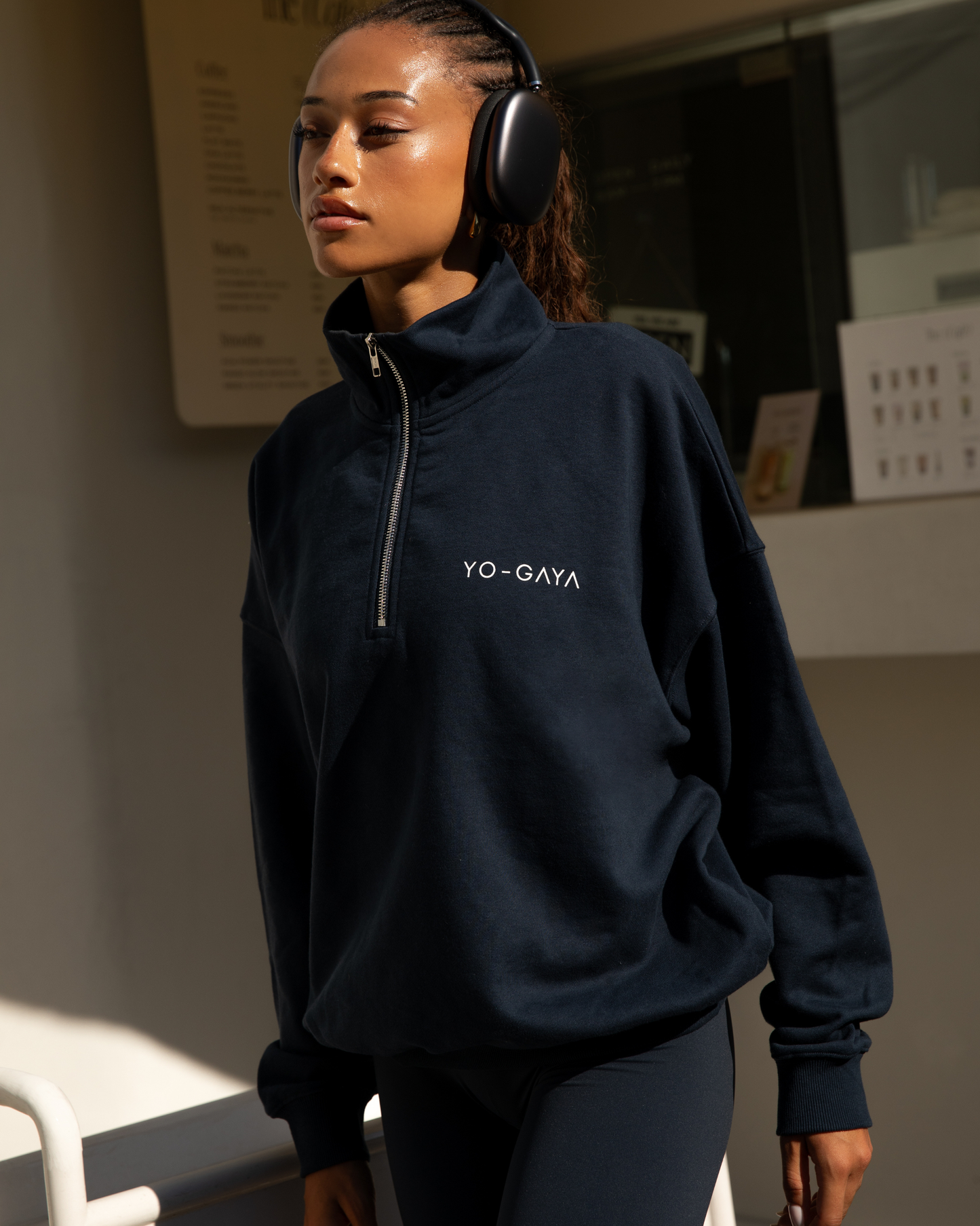Quarter Zip Pullover - Deep Ocean Blue