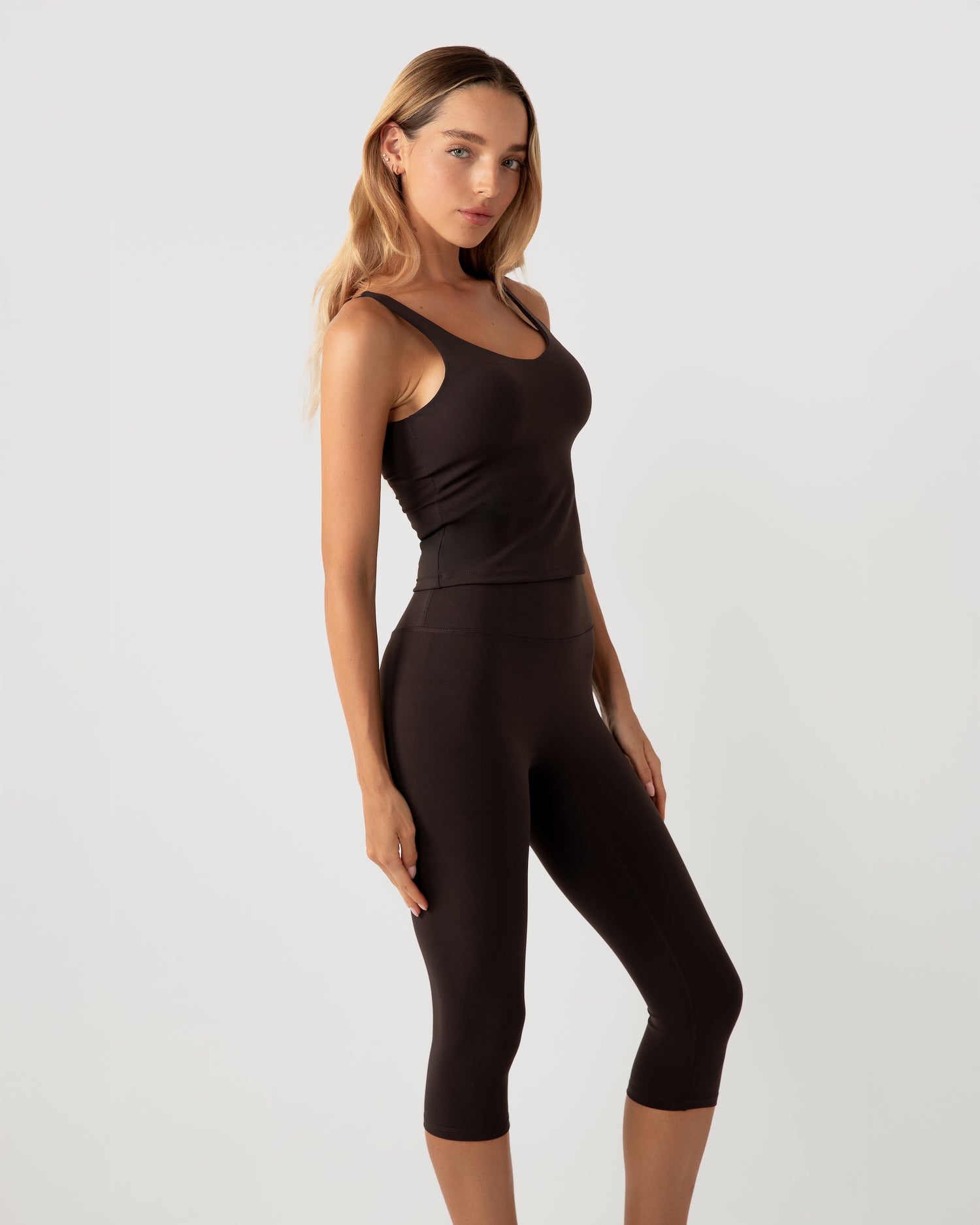 Capri Legging - Coffee Bean