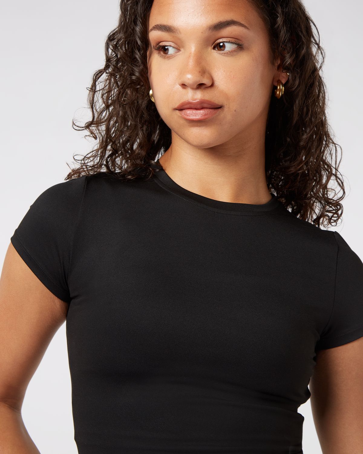 Short Sleeve Top - Black
