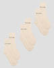 Socks - 3 Pack - Beige